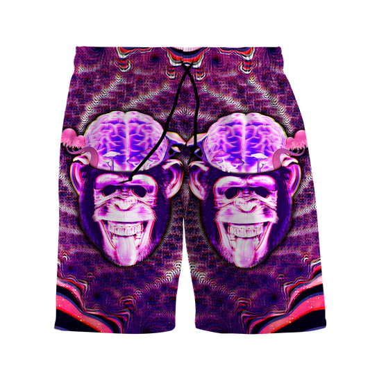 Stoned Ape Brain All Over Print Men's Shorts