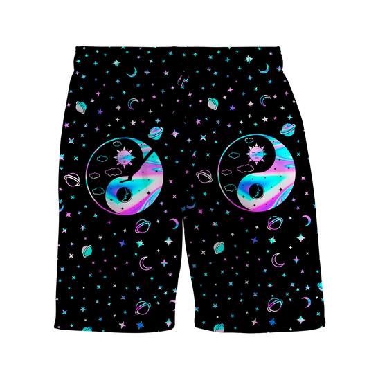 Yinyang Galaxy All Over Print Men's Shorts