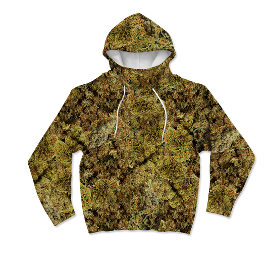 Cann~ Buds All Over Print Mask Hoodie