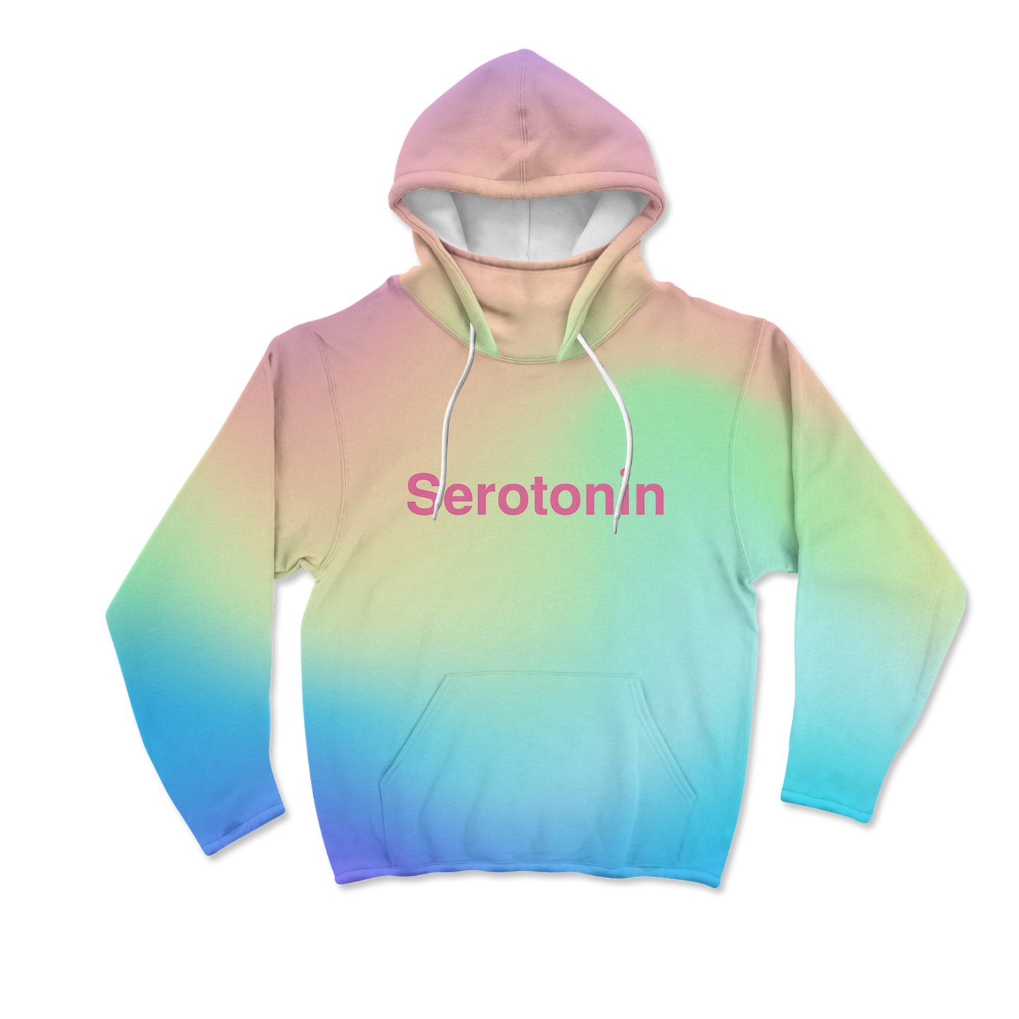 Serotonin All Over Print Mask Hoodie