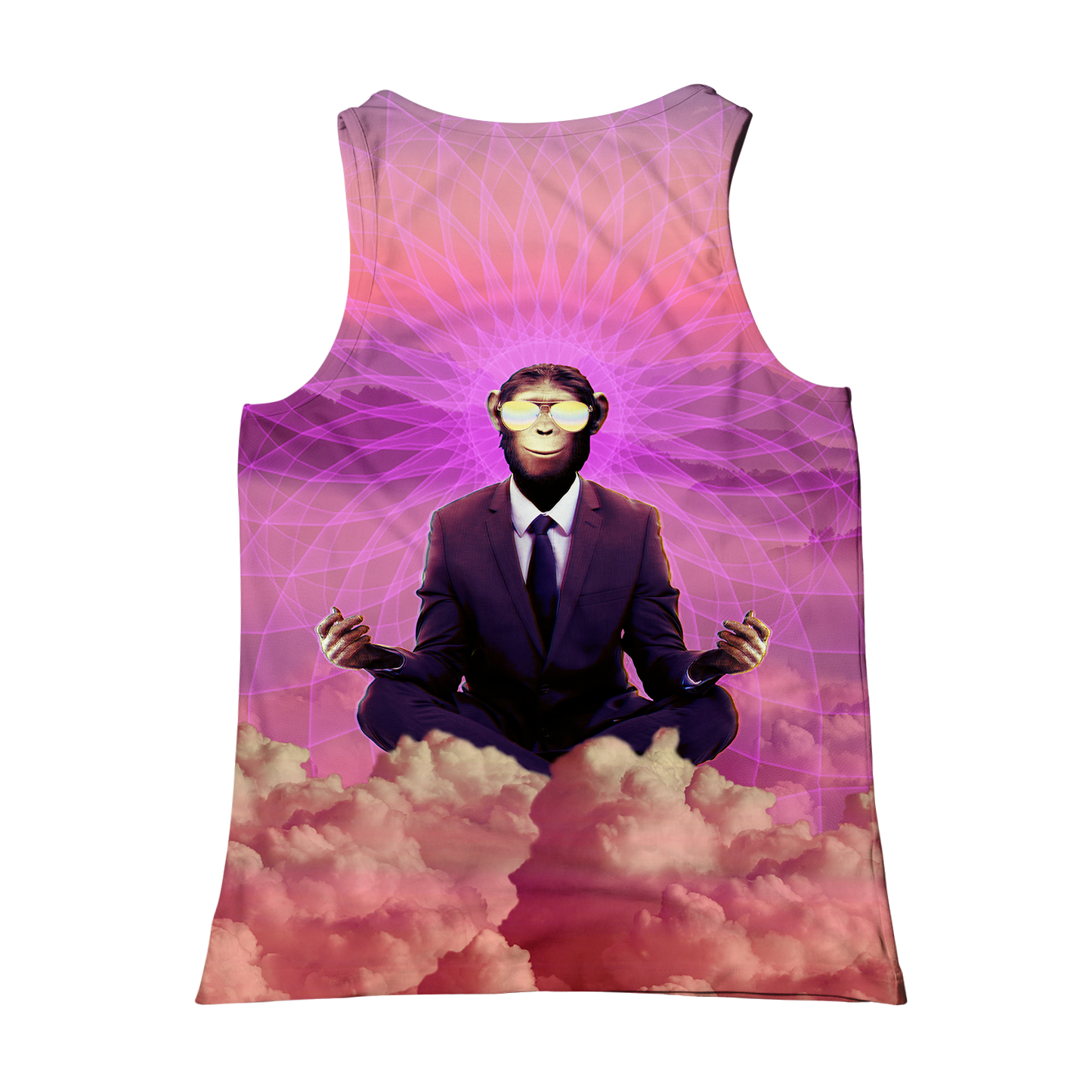 Meditating Ape All Over Print Unisex Tank Top