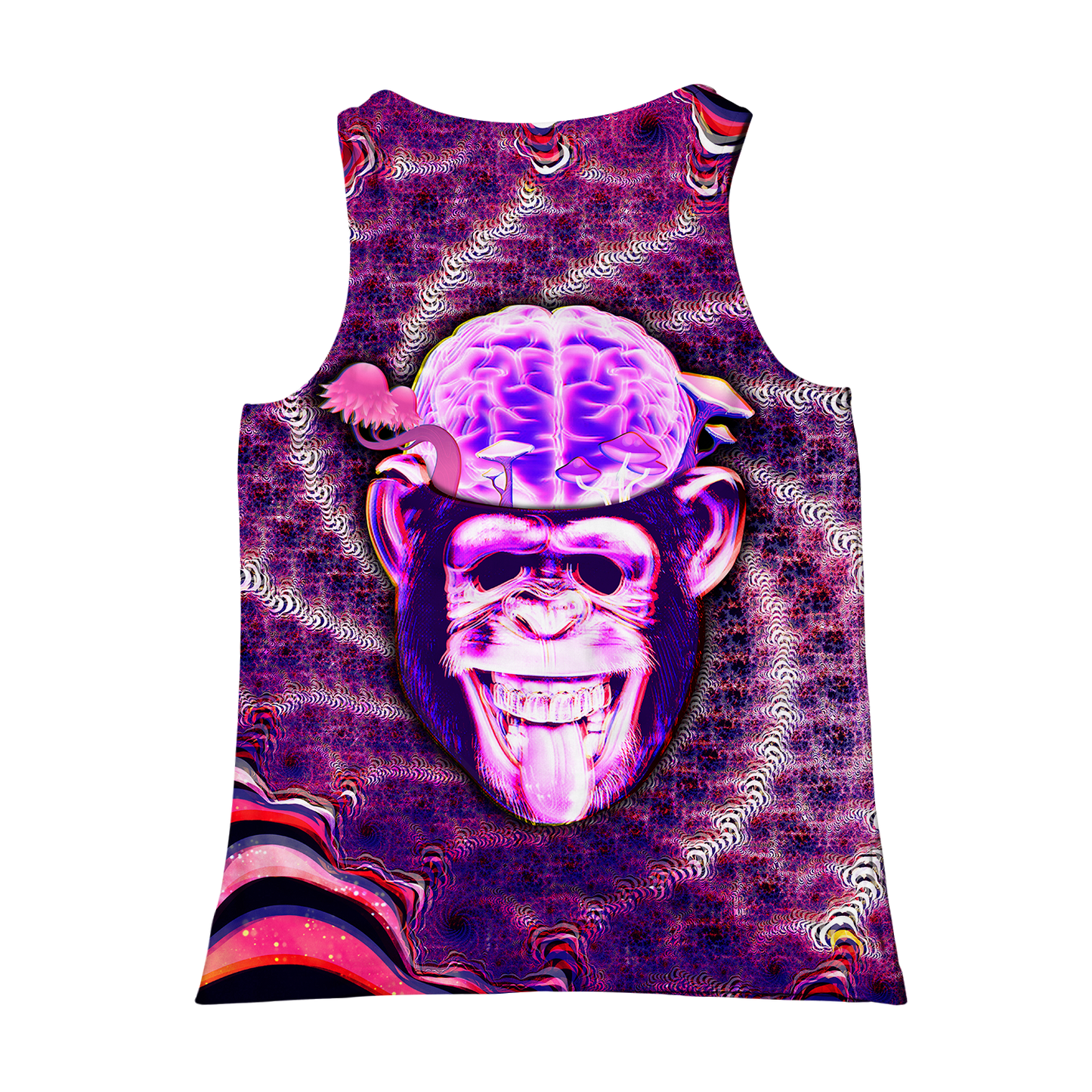 Ston~ Ape Brain All Over Print Unisex Tank Top