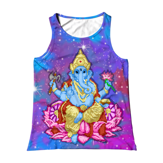 Pixel Ganesha All Over Print Unisex Tank Top