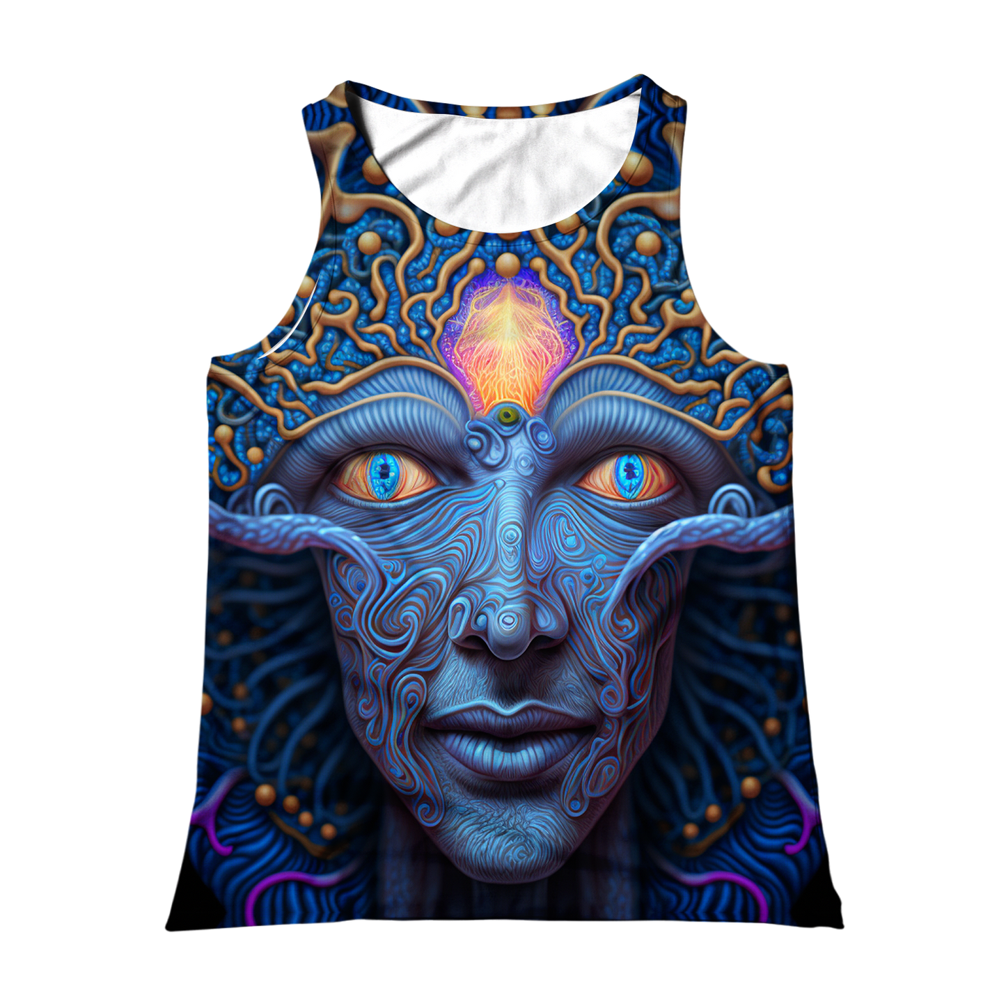 Psi~ Face All Over Print Unisex Tank Top