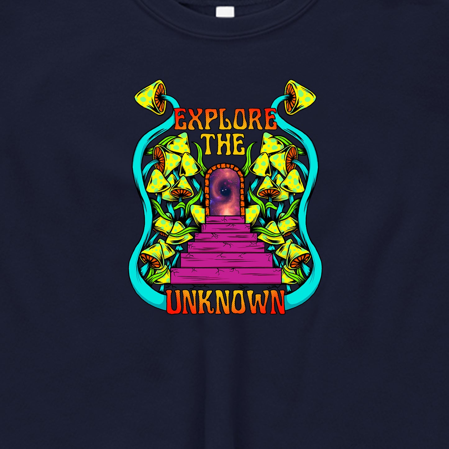 Explore The Unknown Graphic Crop Sweatshirt