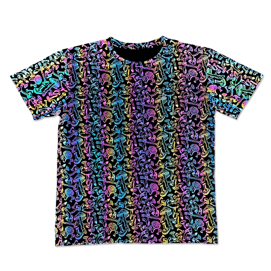 Cotton Round Rainbow Reflective Fabric Tshirt at Rs 499/piece in