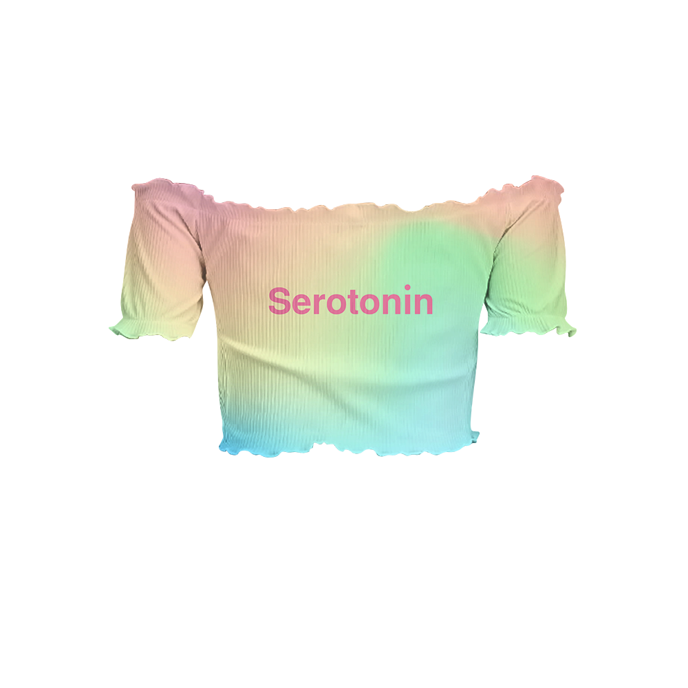 Serotonin All Over Print Off-Shoulder Blouse