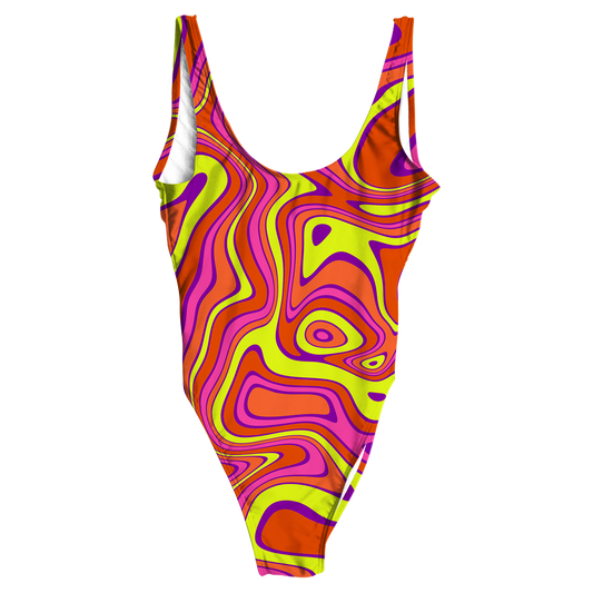 Acid All Over Print One-Piece Swimsuit
