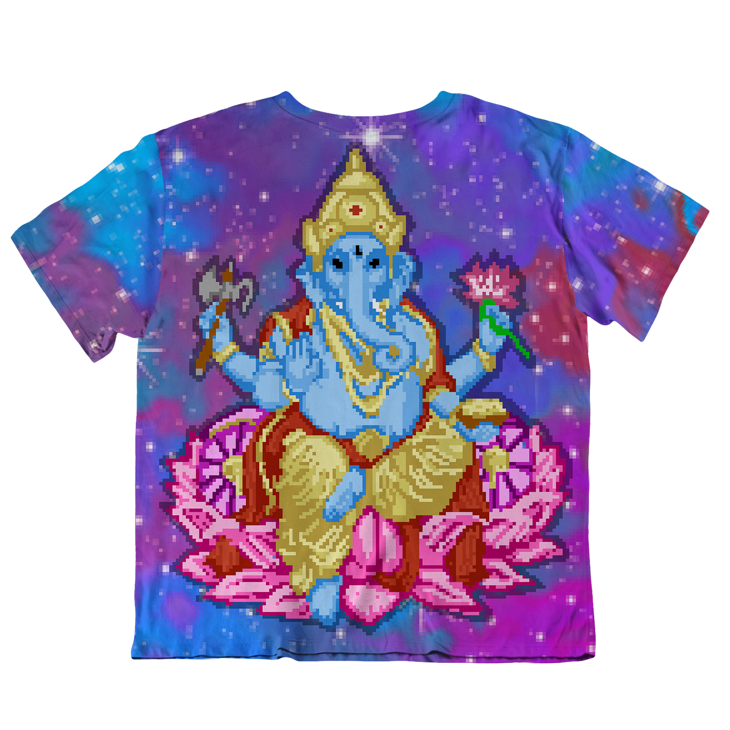 Pixel Ganesha All Over Print Oversized Tee