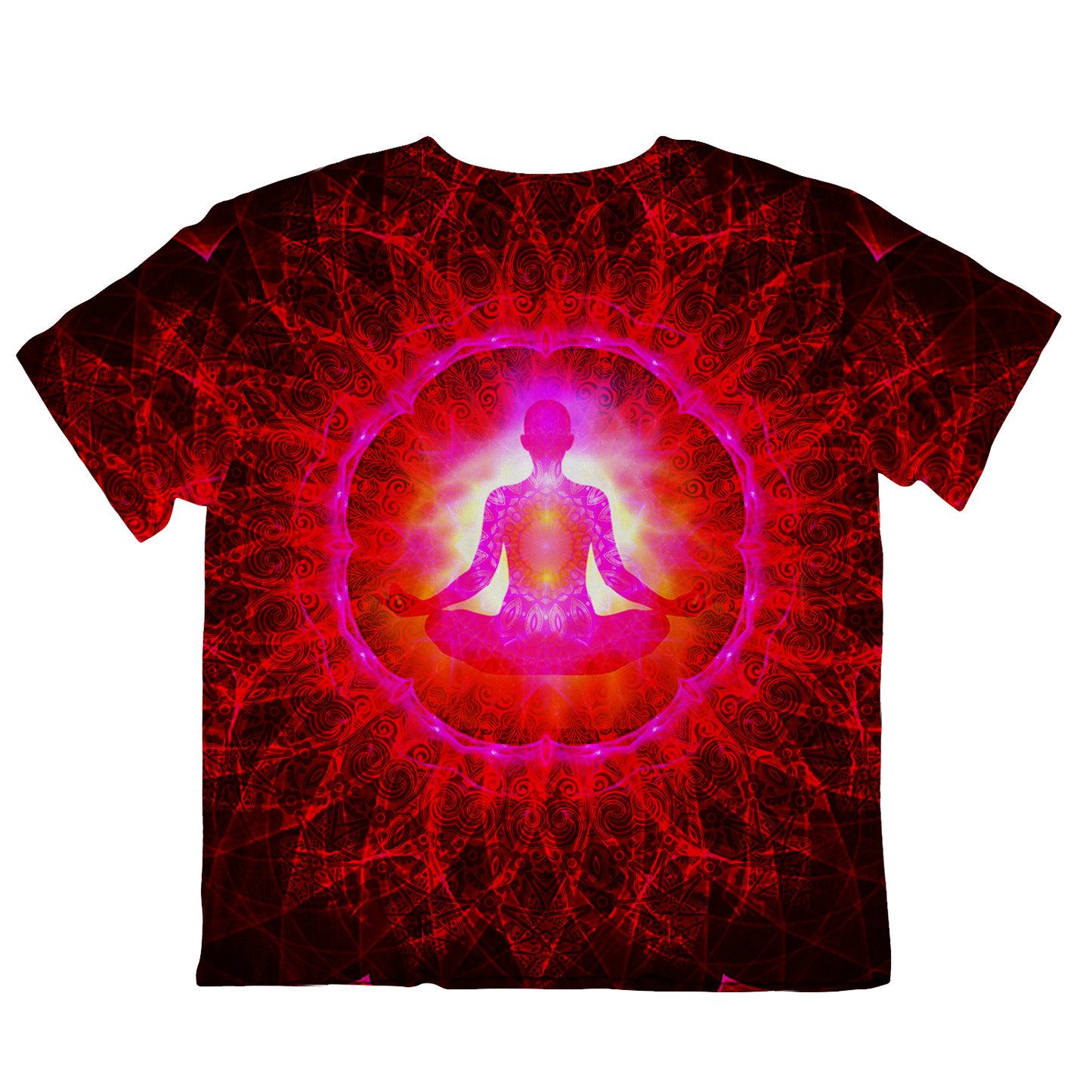 Psi~ Meditating All Over Print Oversized Tee