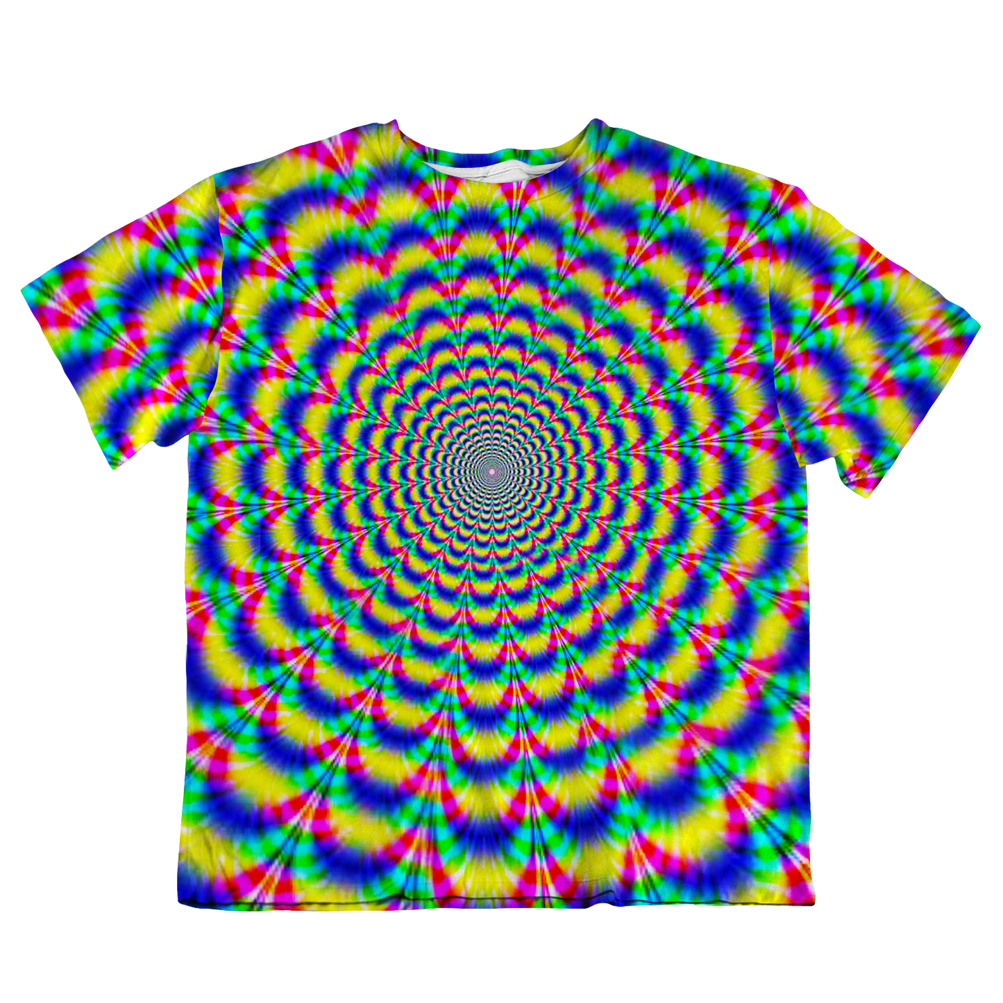 Psi~ Spiral All Over Print Oversized Tee