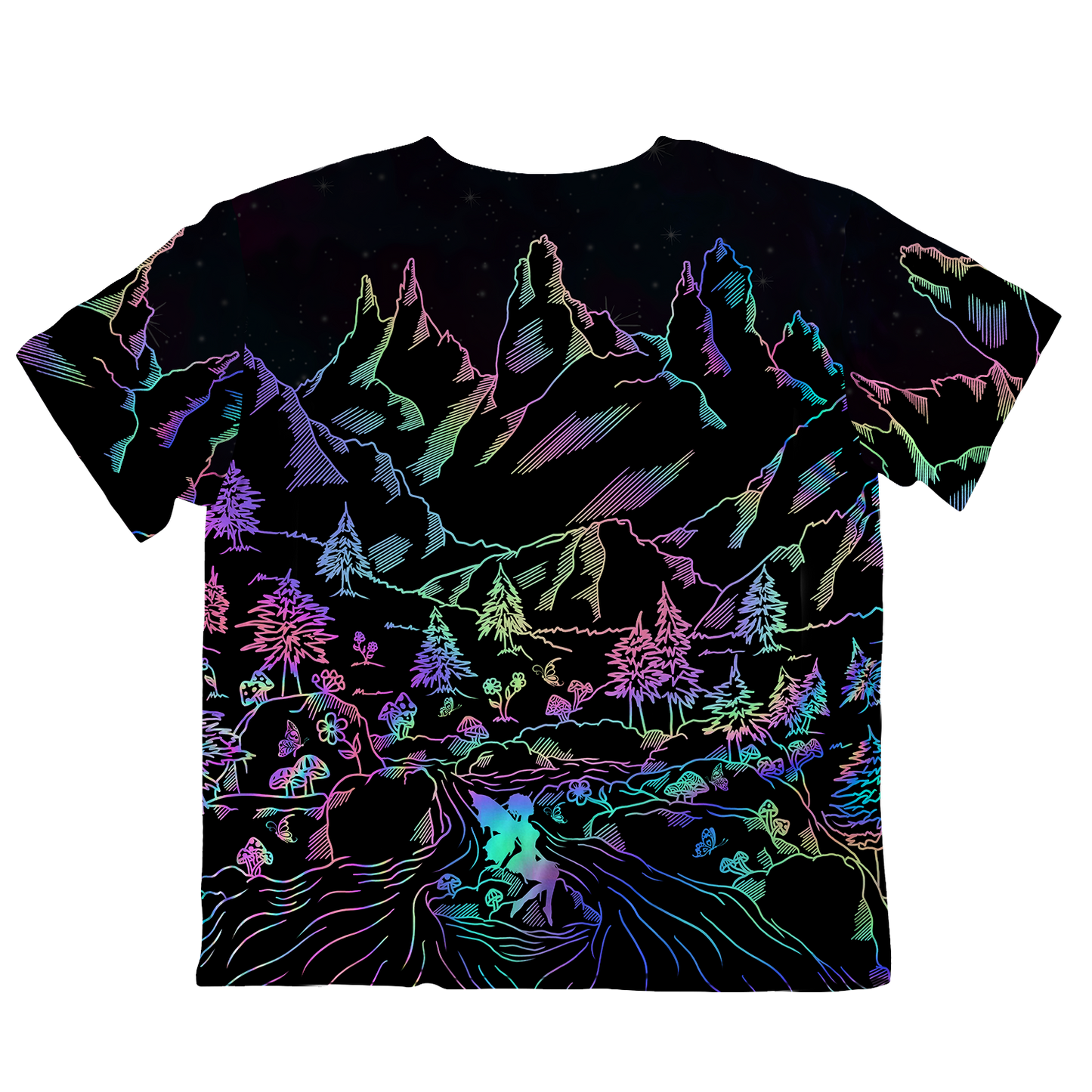 Psi~ World All Over Print Oversized Tee