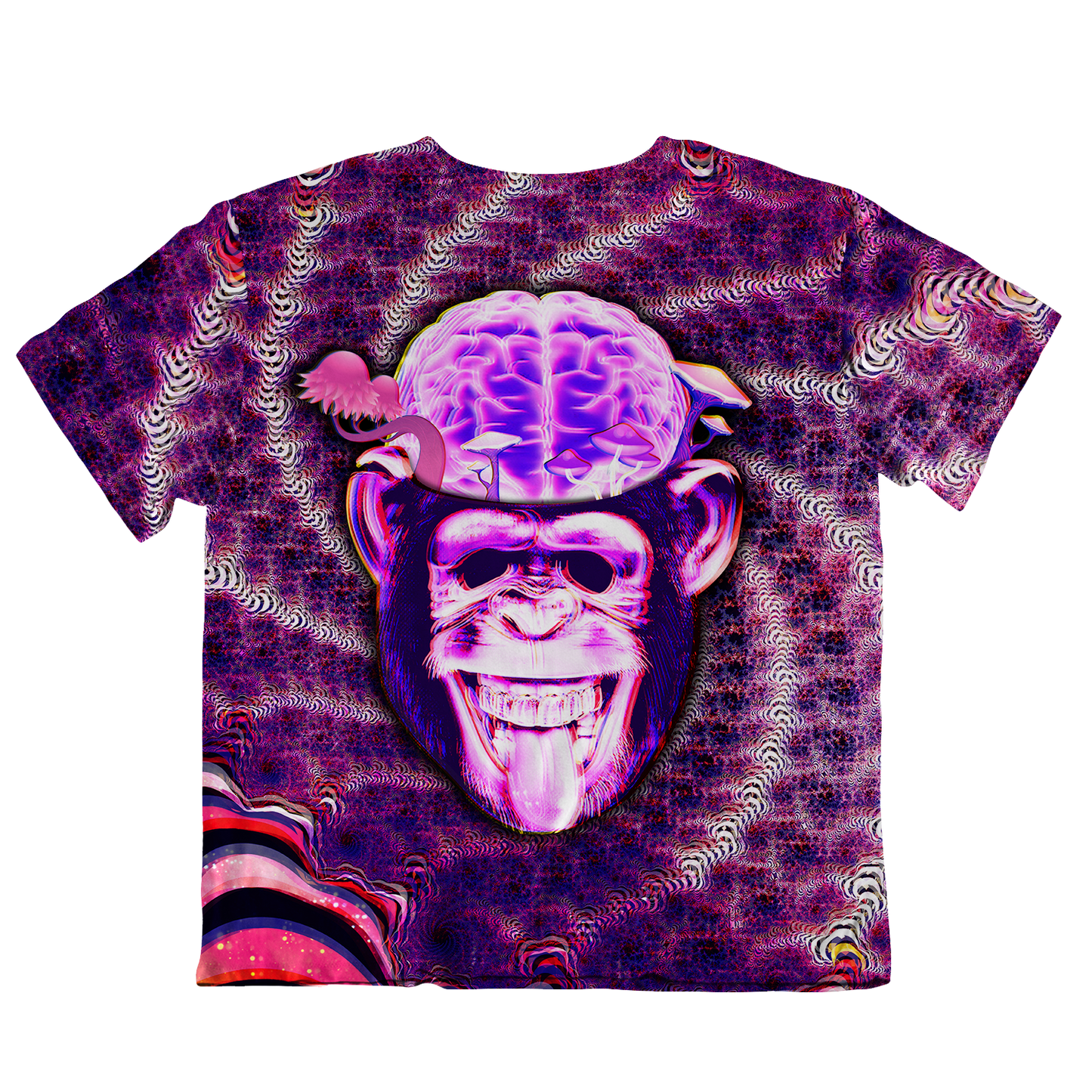 Ston~ Ape Brain All Over Print Oversized Tee