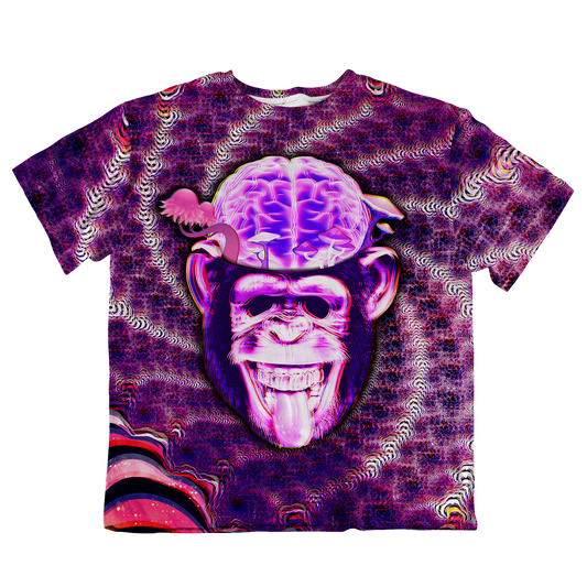 Ston~ Ape Brain All Over Print Oversized Tee