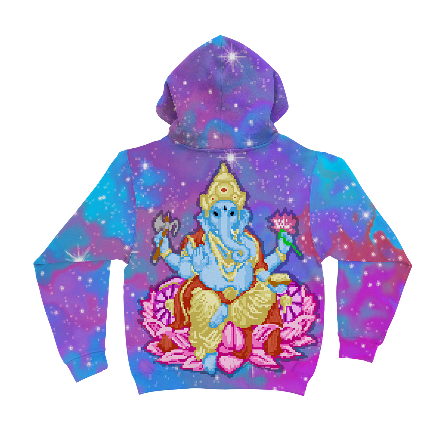 Pixel Ganesha All Over Print Unisex Hoodie