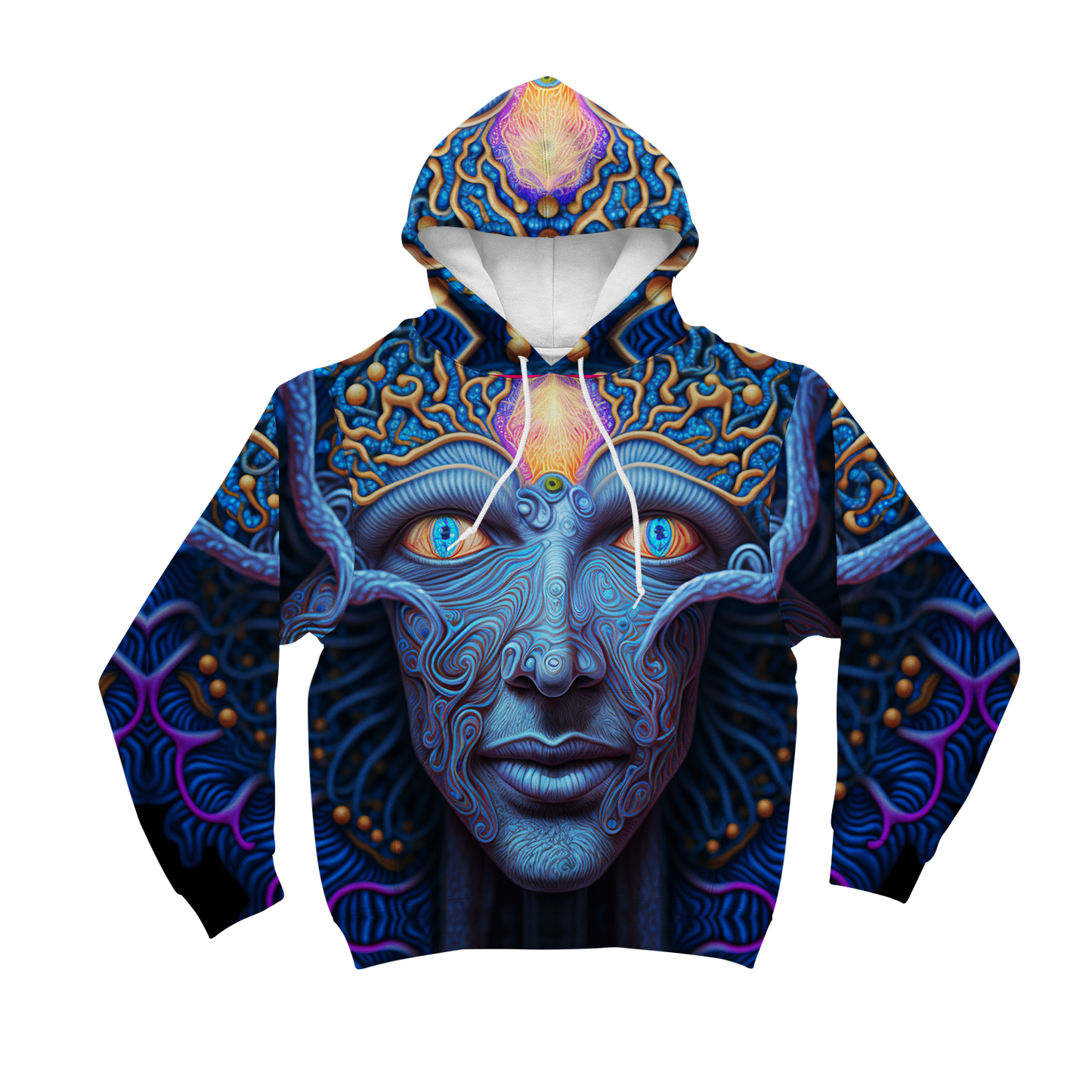 Psi~ Face All Over Print Unisex Hoodie