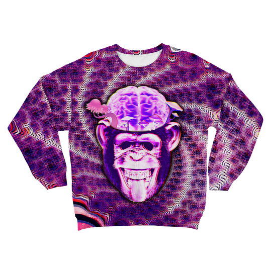 Ston~ Ape Brain All Over Print Unisex Sweatshirt