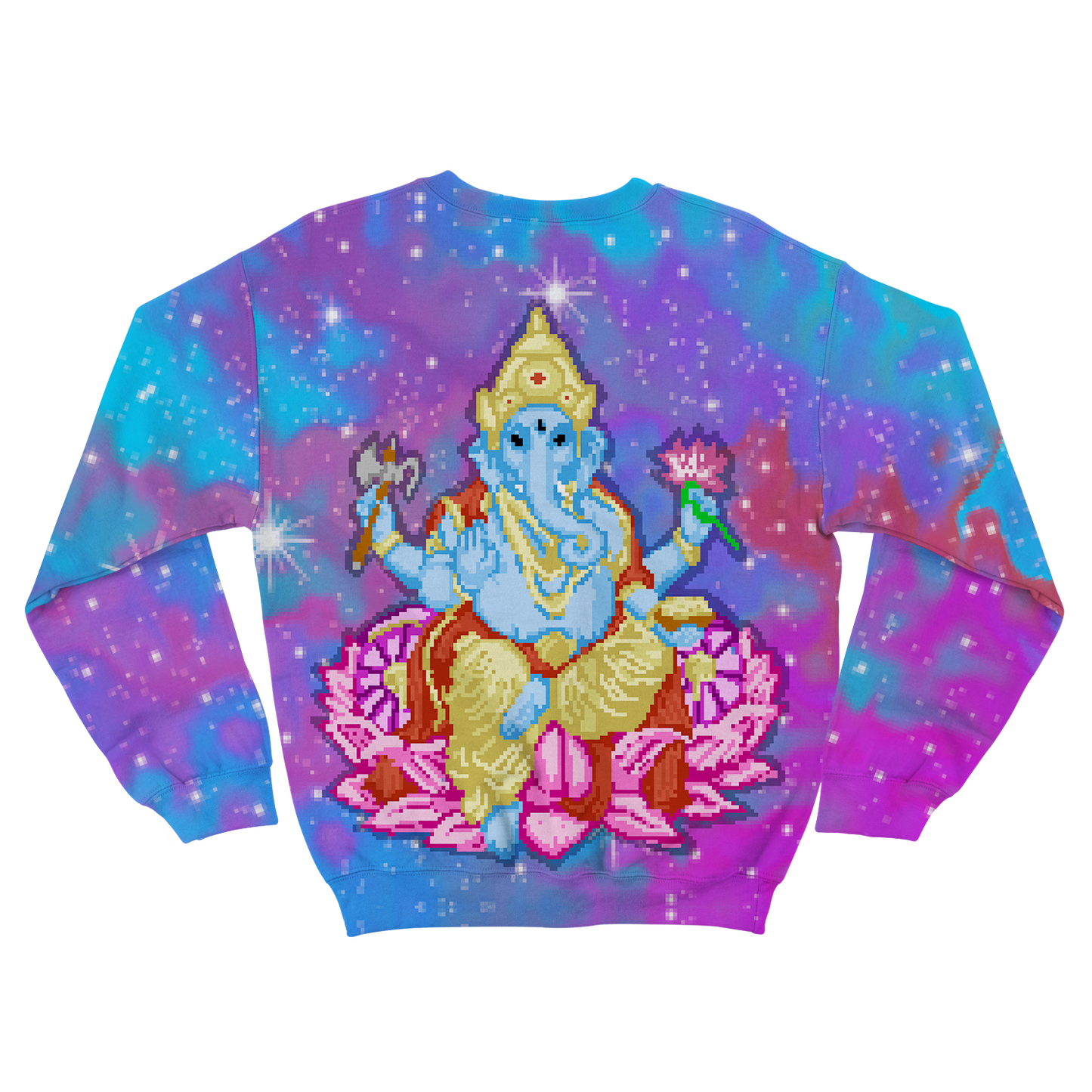 Pixel Ganesha All Over Print Unisex Sweatshirt