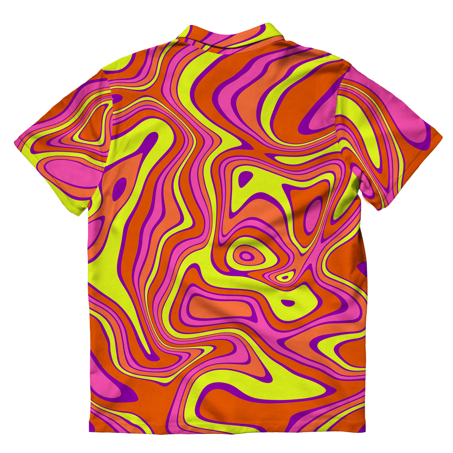 Acid All Over Print Men's Polo Shirt