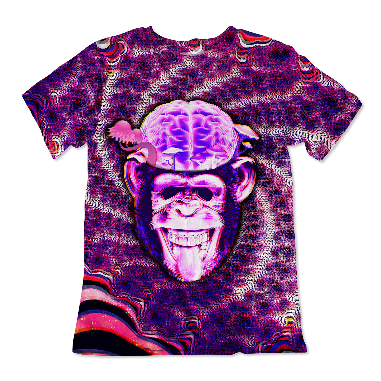 Ston~ Ape Brain All Over Print Unisex Tee