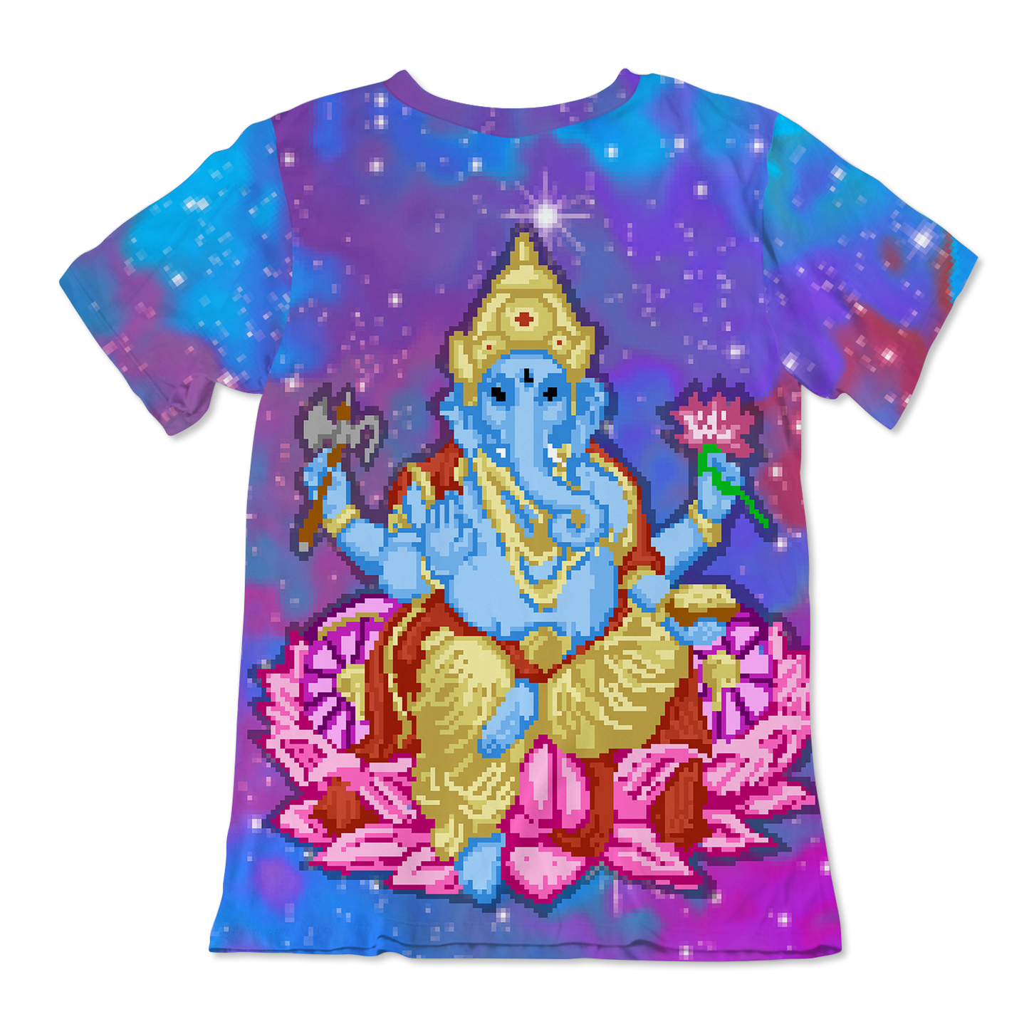 Pixel Ganesha All Over Print Unisex Tee