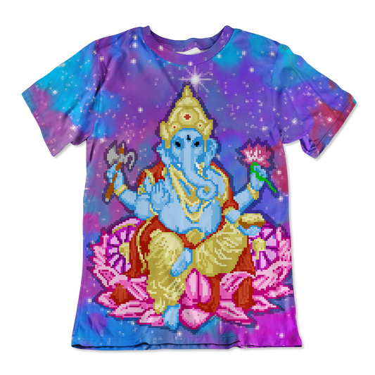 Pixel Ganesha All Over Print Unisex Tee