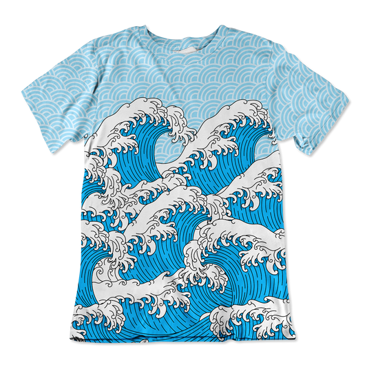 Retro Waves All Over Print Unisex Tee