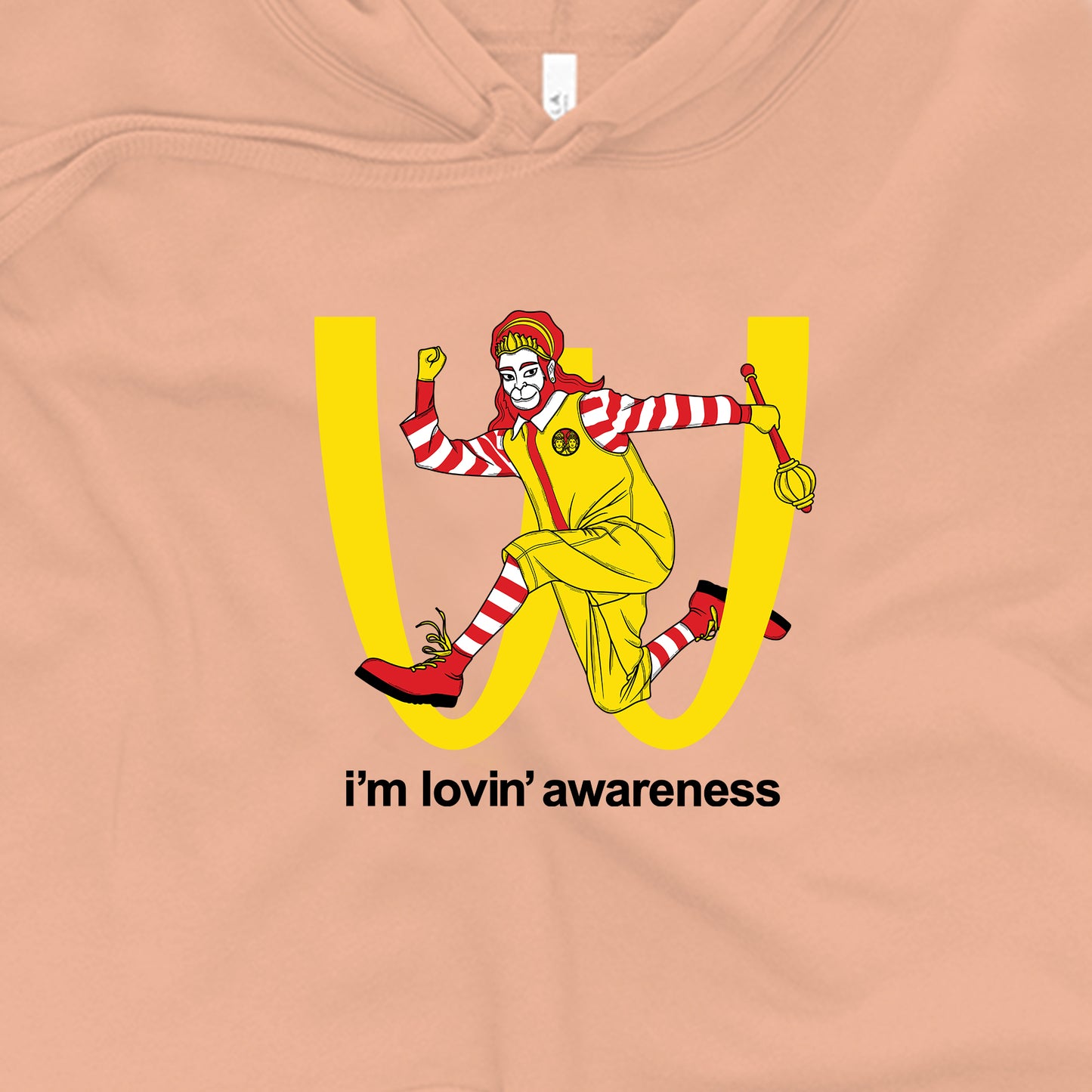 I'm Lovin' Awareness Graphic Crop Hoodie