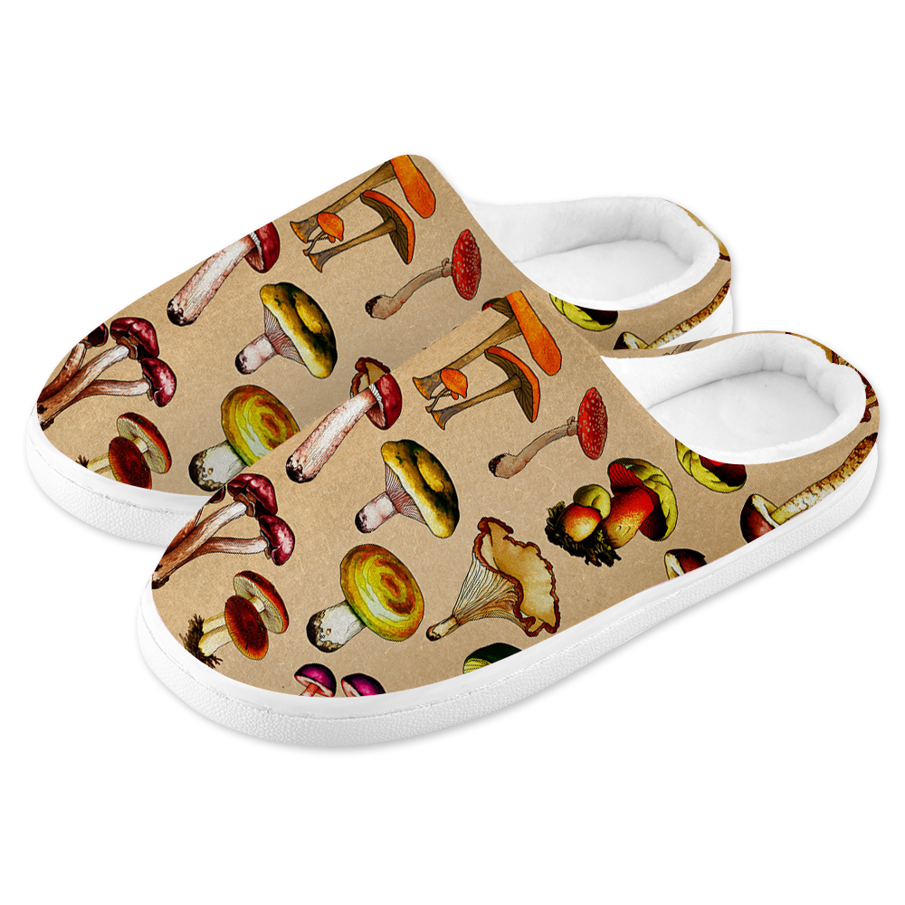 Magic Mushrooms Men's Plush Slippers