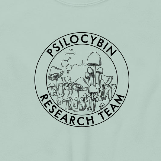 Research Team Graphic Crop Sweatshirt