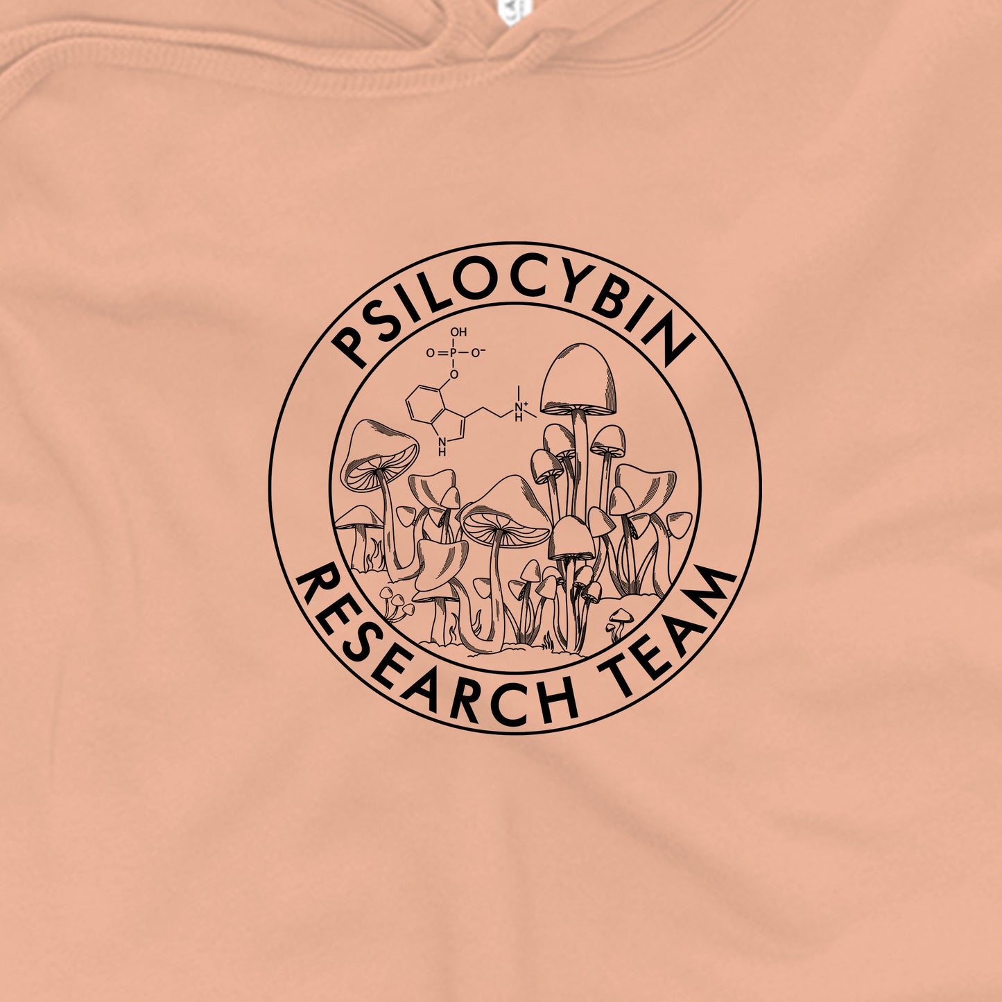 Research Team Graphic Crop Hoodie