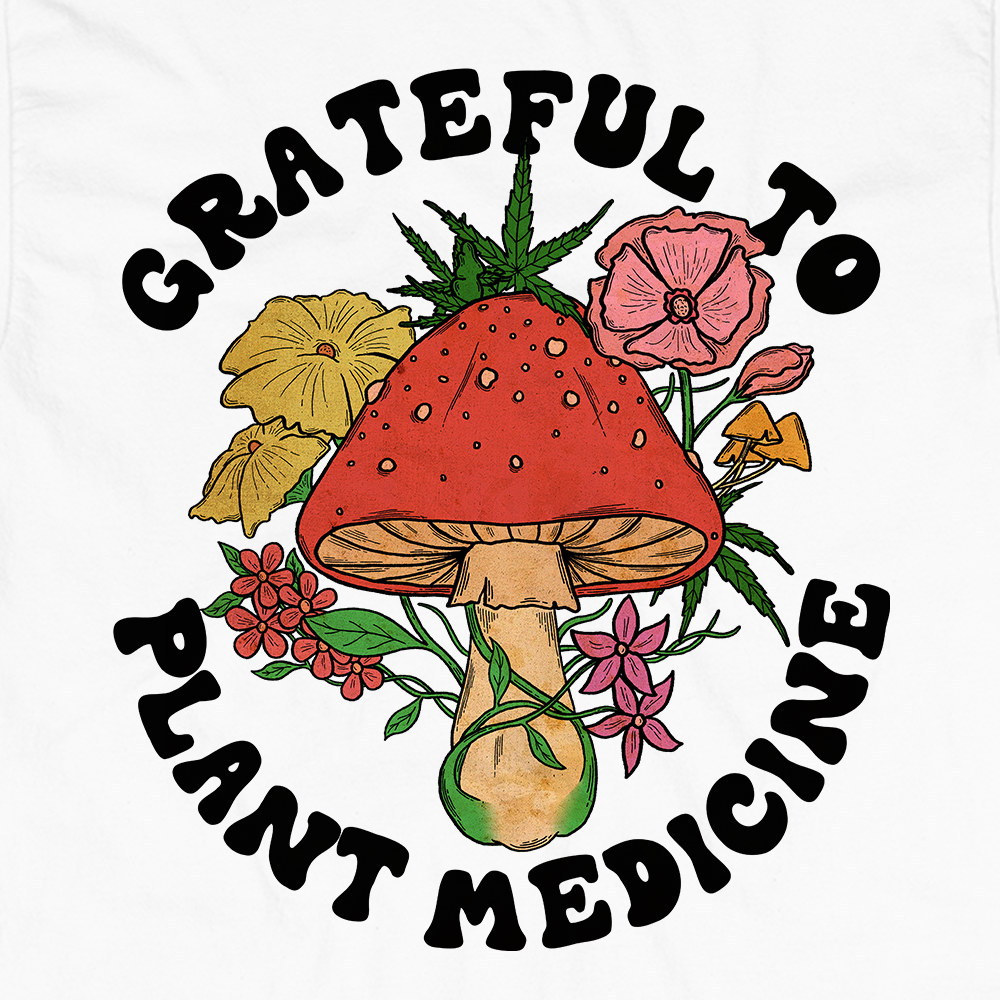 Grateful To Plants Graphic Hoodie