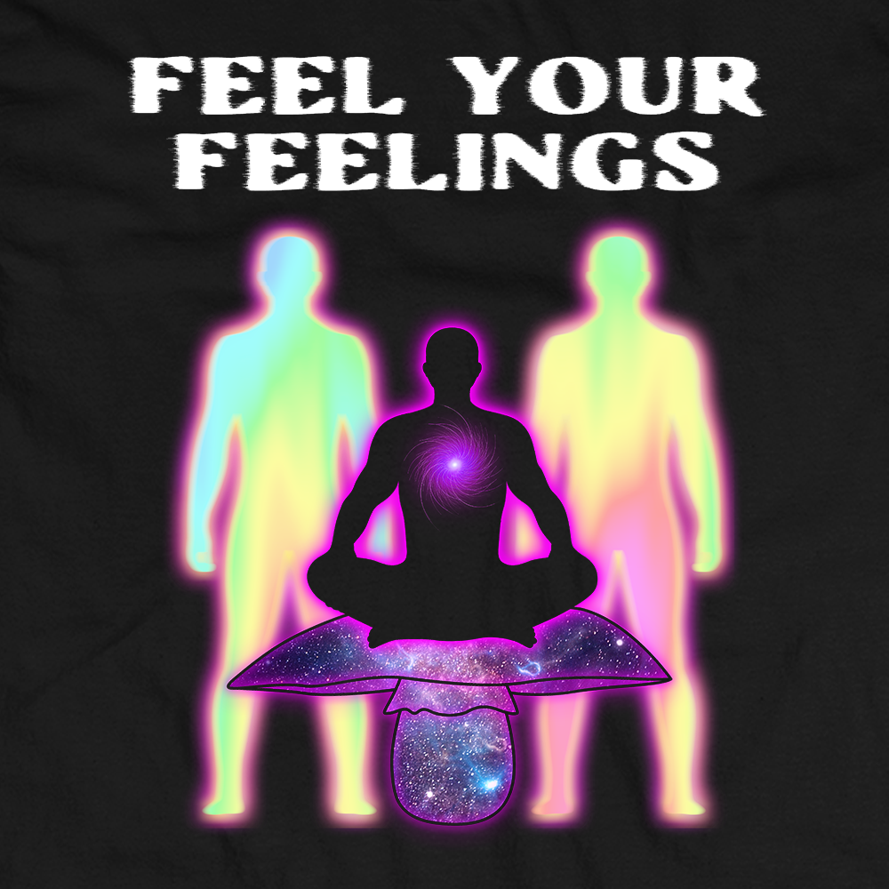 Feel Your Feelings Graphic Crop Hoodie