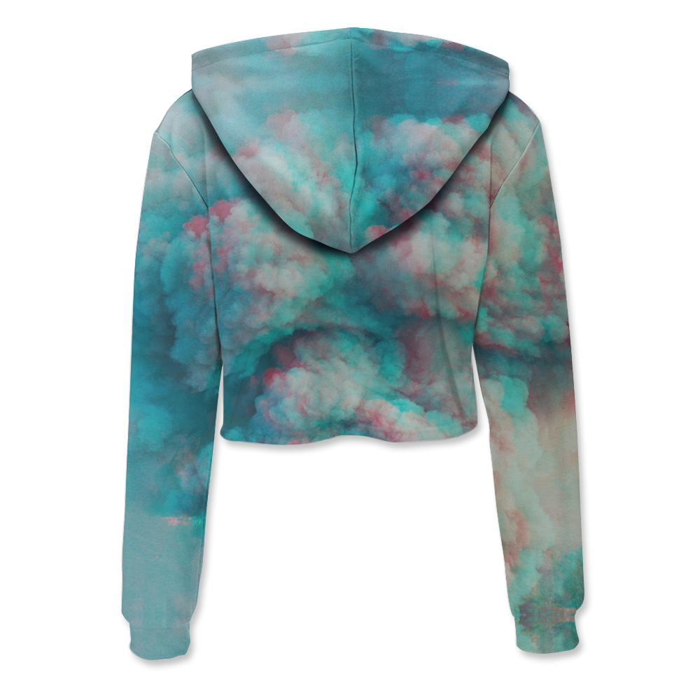 Relax All Over Print Crop Hoodie