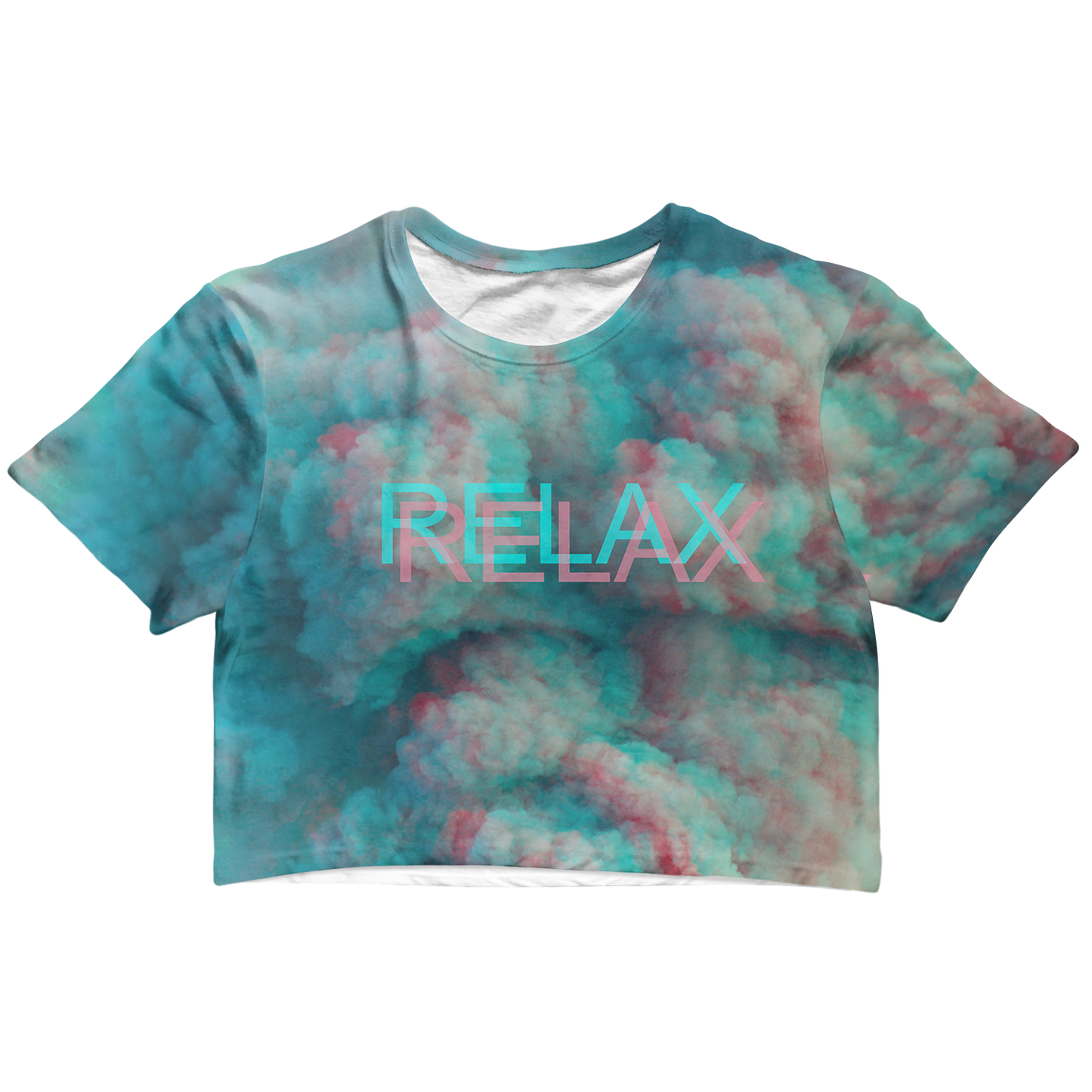 Relax All Over Print Cotton Crop Tee
