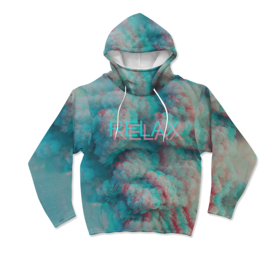 Relax All Over Print Mask Hoodie