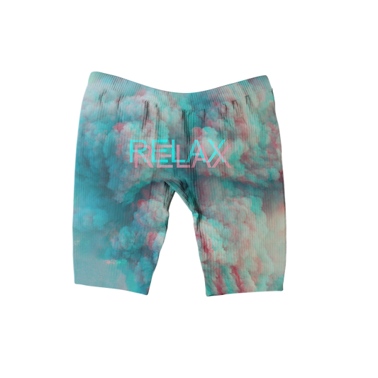 Relax All Over Print Women's Ribbed Shorts