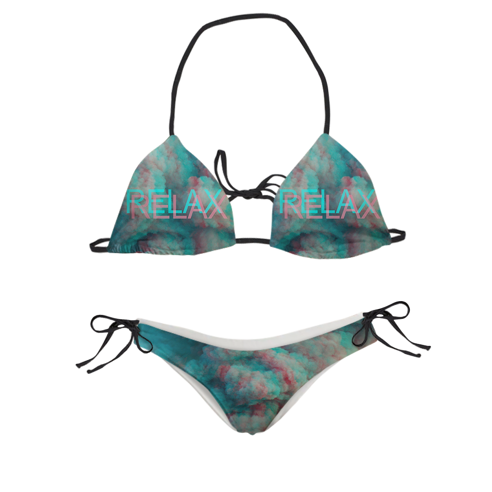 Relax All Over Print Sling Bikini Swimsuit