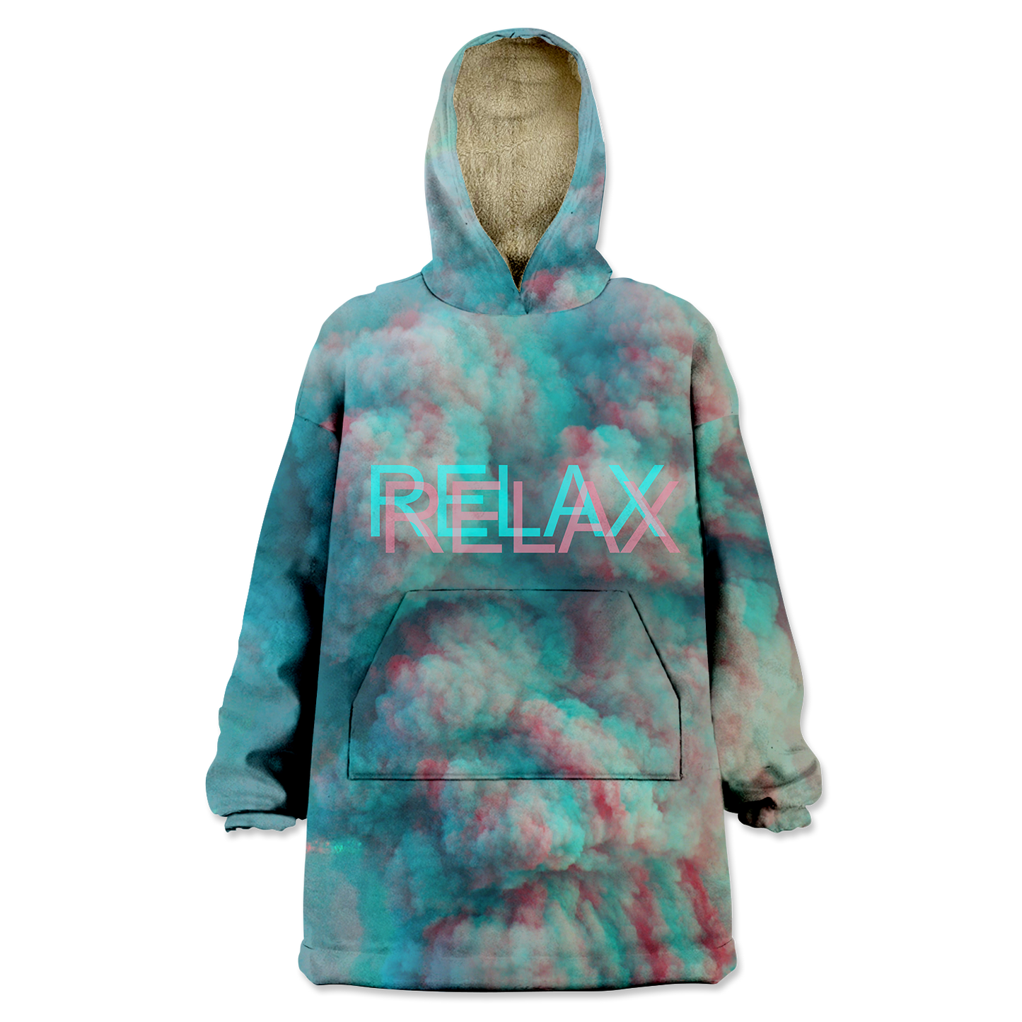 Relax All Over Print Wearable Blanket Hoodie
