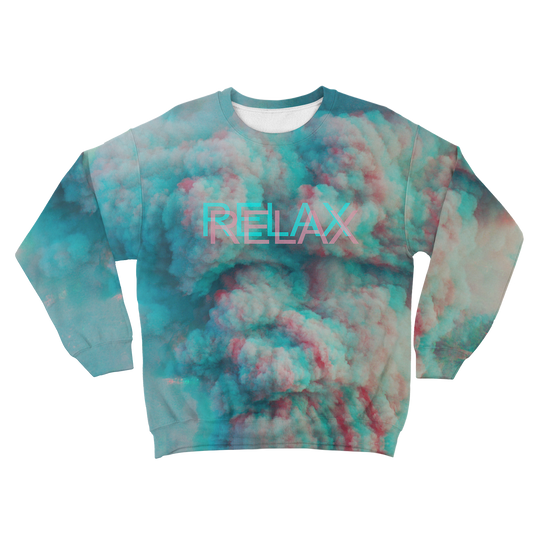 Relax All Over Print Unisex Sweatshirt