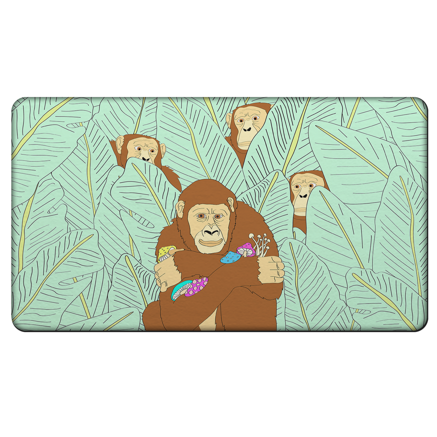 Apes Psi~ Rubber Door Mat