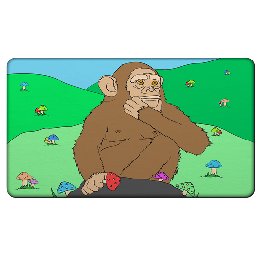 Ston~ Ape Mushroom Field Rubber Door Mat