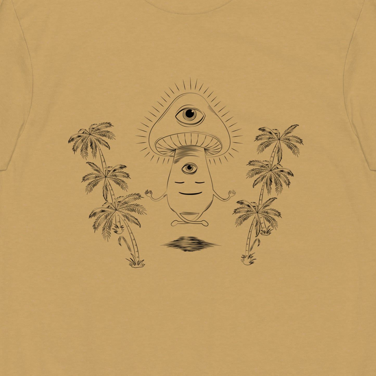 Beach Meditating Premium Graphic Tee