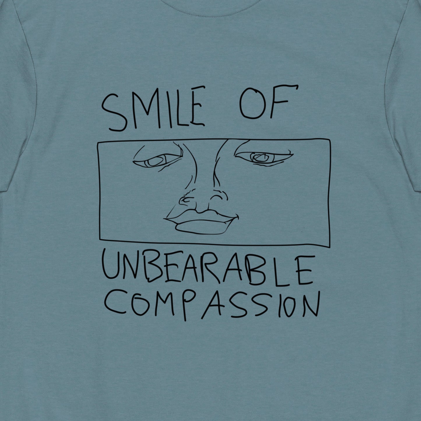 Smile Of Unbearable Compassion Doodle Premium Graphic Tee