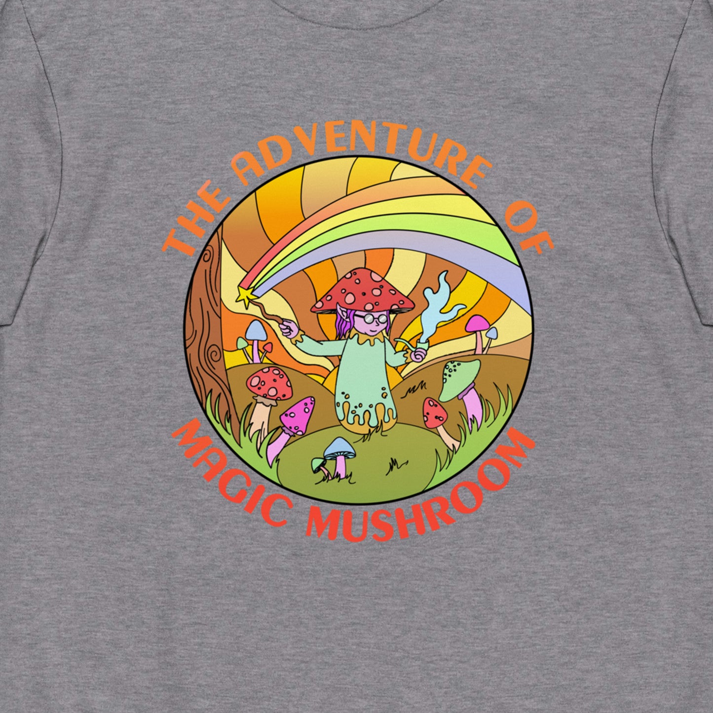 The Adventure Of Magic Mushroom Premium Graphic Tee