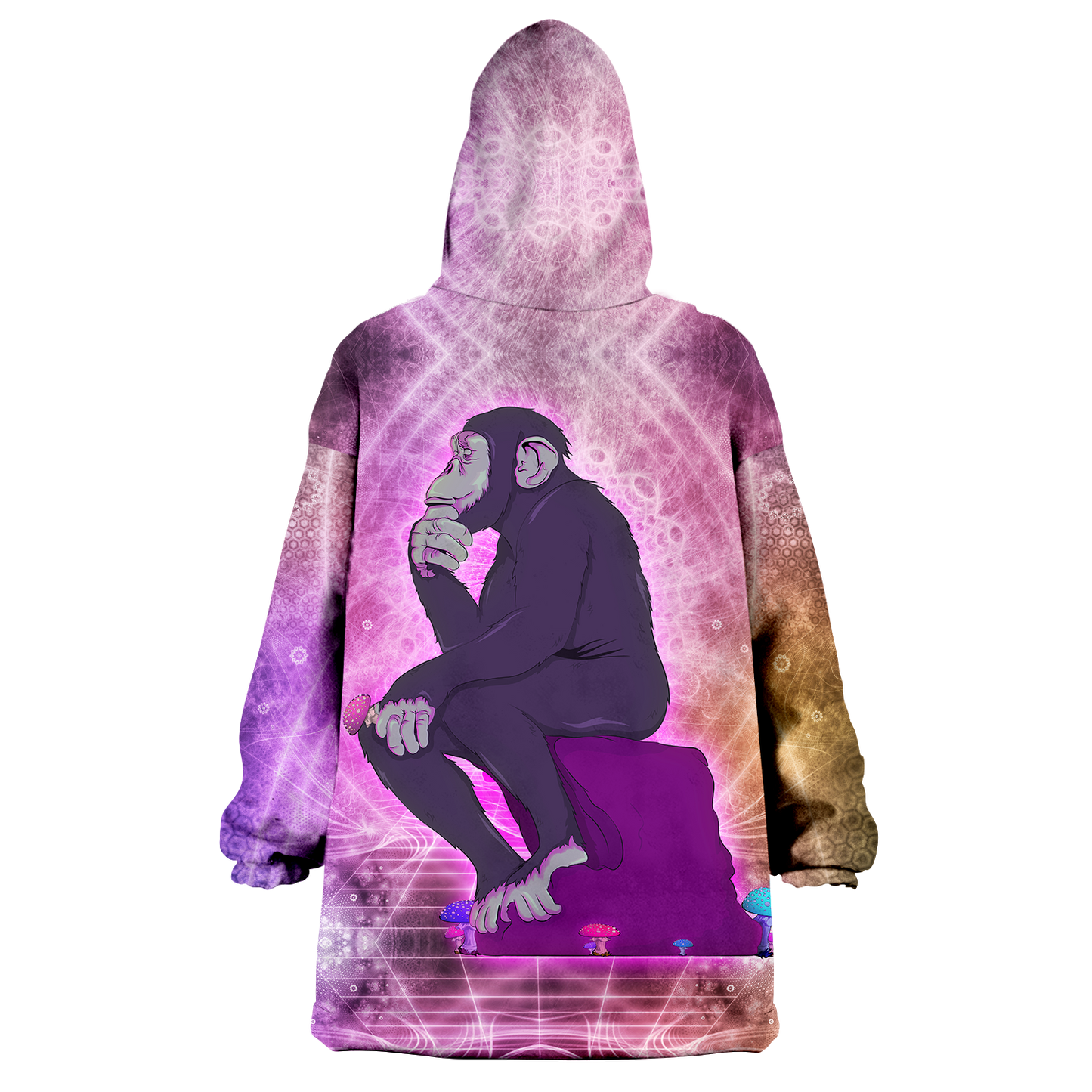 Thinking Ape All Over Print Wearable Blanket Hoodie