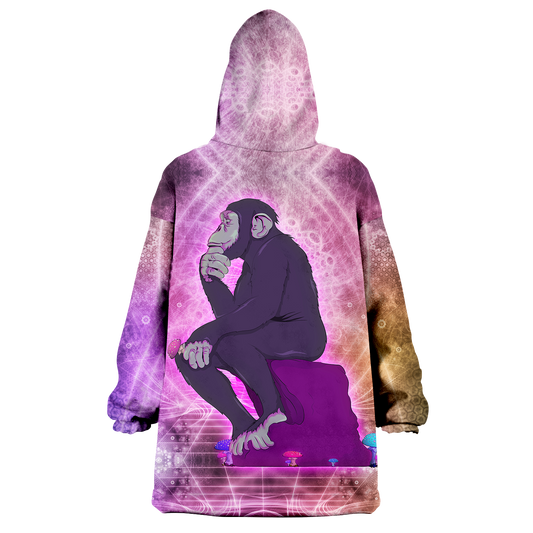 Thinking Ape All Over Print Wearable Blanket Hoodie