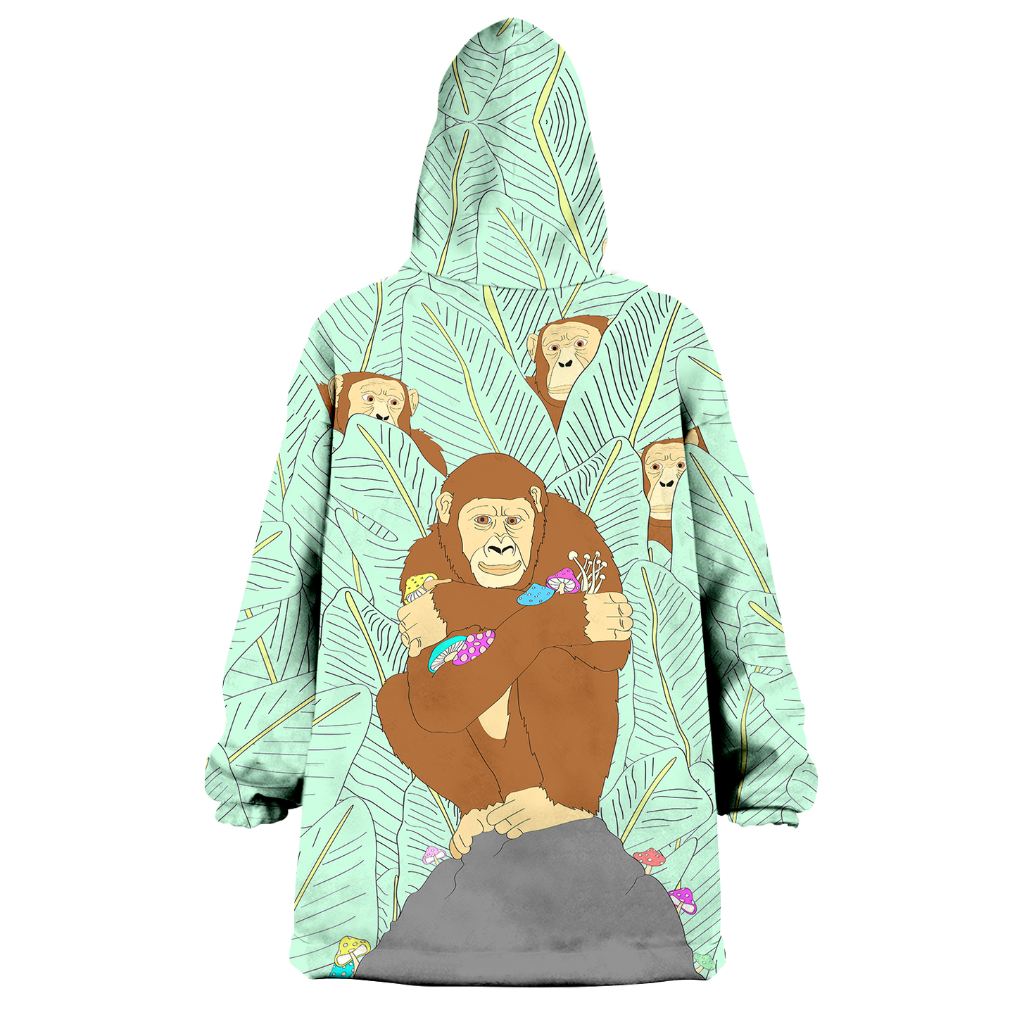 Apes Psi~ All Over Print Wearable Blanket Hoodie