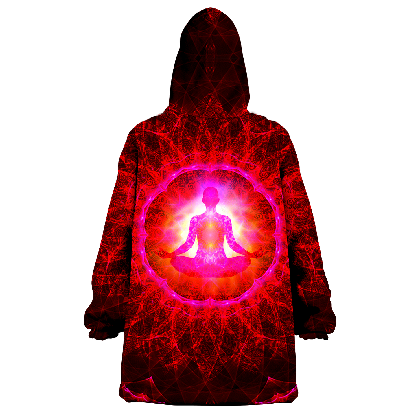 Meditating Psi~ All Over Print Wearable Blanket Hoodie