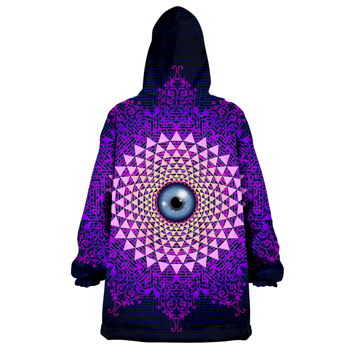 Psi~ Eye All Over Print Wearable Blanket Hoodie